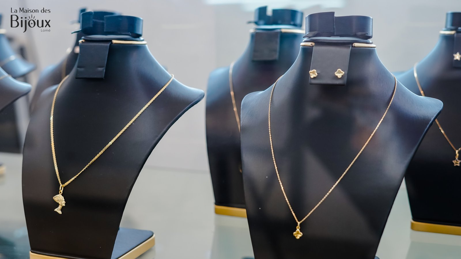 Collier Diamant Trèfle & Néfertiti